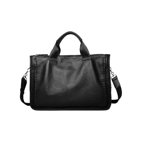 SEPTWOLVES Корова Кожа Сумка Стандартная Мужская Черная