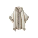 Пальто-плащ цвета экрю