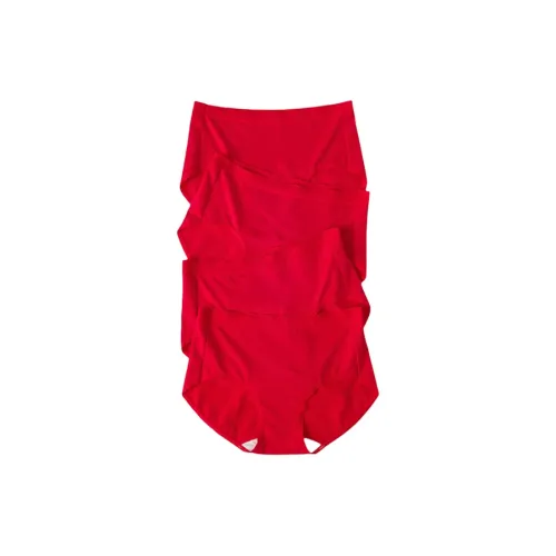 FOSS PHIL 4 пачки красные женские трусики-бикини