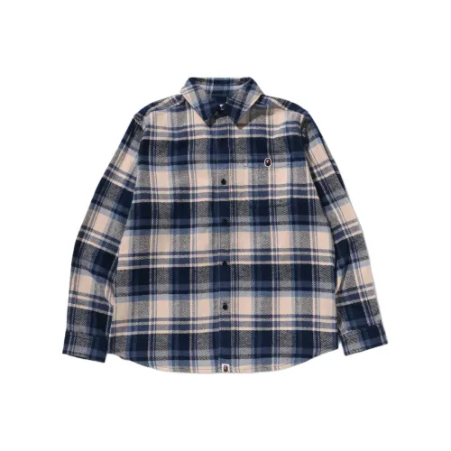 A BATHING APE Check Fw25 Рубашка Мужская