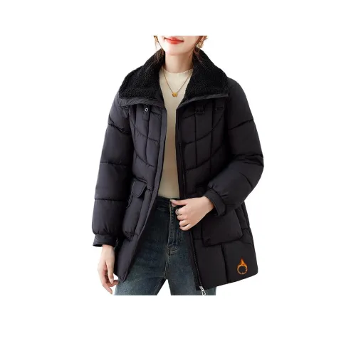 MOUSIDEYOUHUO Шерстяной воротник пуховая куртка женский