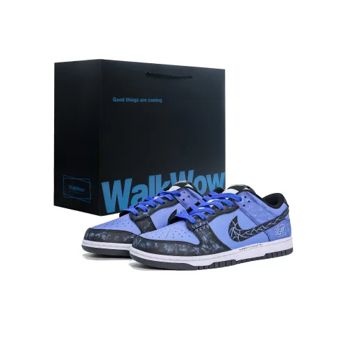 Nike Dunk Амортизация Устойчивый к истиранию Легкий Низкий Топ Скейтборд Кроссовки Мужские Фиолетово-Синие