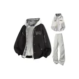 Чёрные + Светло-серые штаны + Светло-серый свитшот