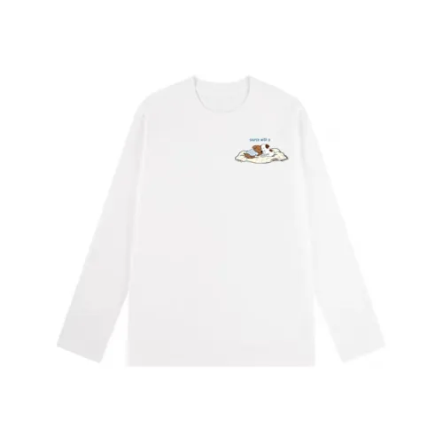 SOURCE WITH U Белый Унисекс T-рубашки