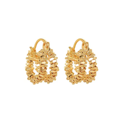 YICAN Серьги с медным покрытием и золотым покрытием Real женские