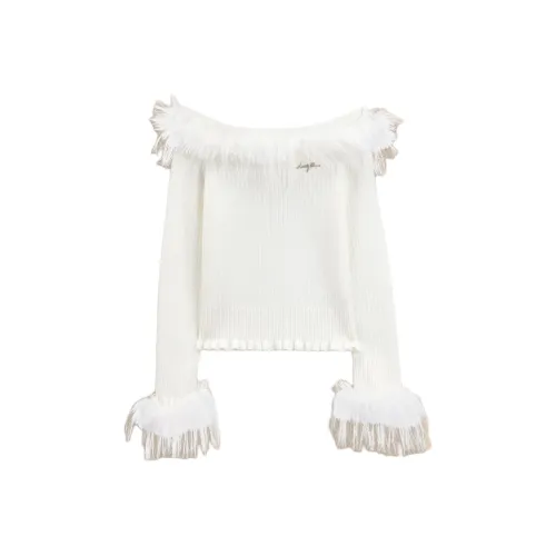 AIYIFU Белый Женский Трикотаж