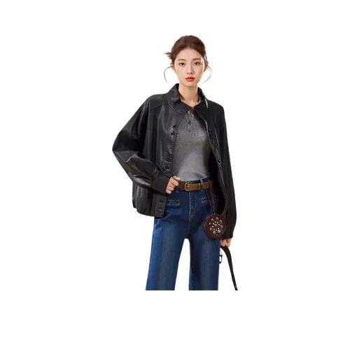 AIYIFU Черные Женские Куртки