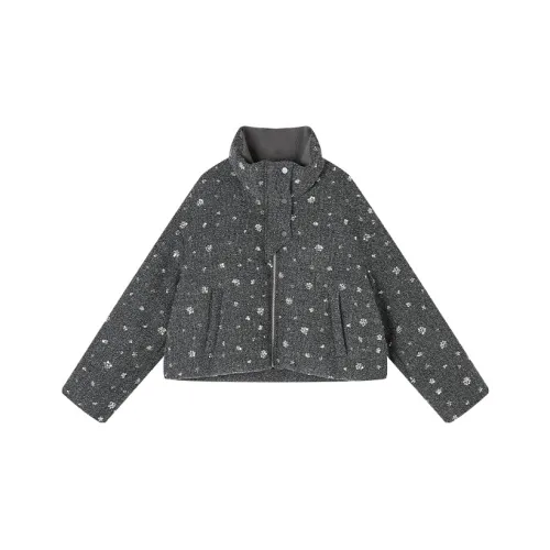 XIANGYING Темно-серый женский пуховик