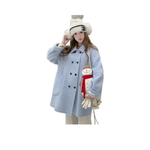 CHUNSHIMAN Светло-синий Женский Пальто
