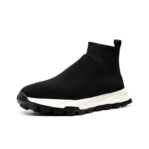 HD Высокий Топ Повседневный Мужской Черный