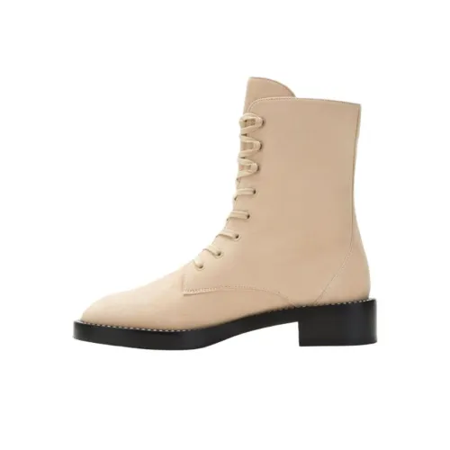 Stuart Weitzman SW Sondra SHINE BOOTIE Короткий Мартин Boot Женские Светлый хаки Бежевый