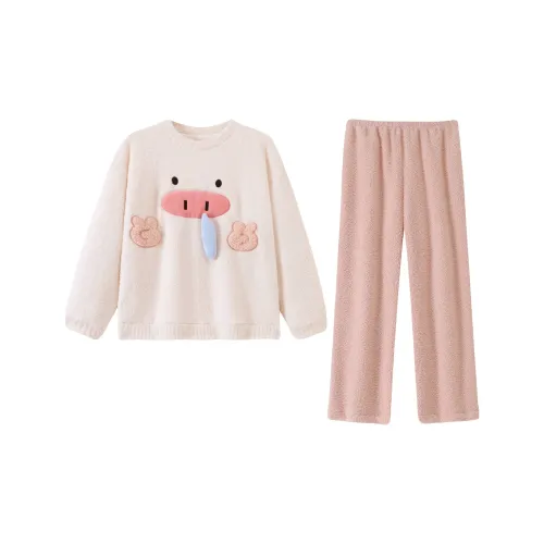 QIANSHENG Мультяшная Свинка Женские Пижамные Комплекты