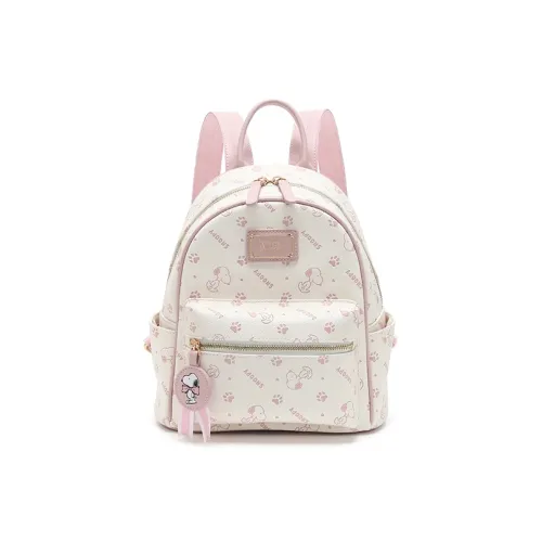 SNOOPY PU (полиуретан) Рюкзак Женские Розовый