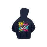 Темно-синий с флисовой подкладкой, граффити Jiahao