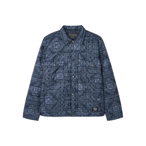 GUESS Морской Синий Мужские Куртки