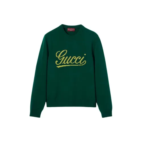 GUCCI Темно-зеленые мужские свитеры