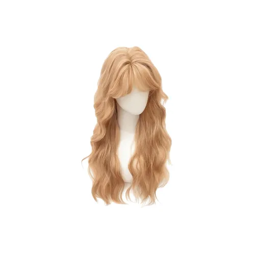 Gentle Welcome Перука Женская Элегантность Длинная Кудрявая Оранжево-Розовая Милый Стиль Полный Комплект