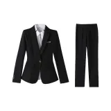 Чёрный деловой костюм + брюки