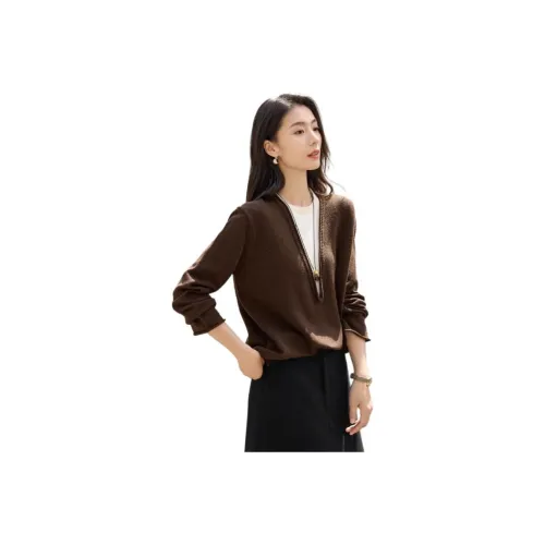 IHIMI Теплый Кофейный Женский Трикотаж