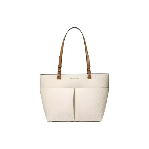 MICHAEL KORS PVC Тоут Сумка Сумка для покупок Сумка Большая Женская Ванильный с принтом и Желудево-коричневый