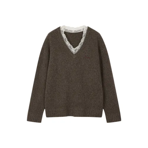 UOOYAA Кофе Женские Свитера