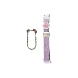 Сиреневый туман + украшенный стразами серебряный кошачий ушный аксессуар