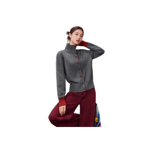 AIYIFU Темно-серый Женский Трикотаж