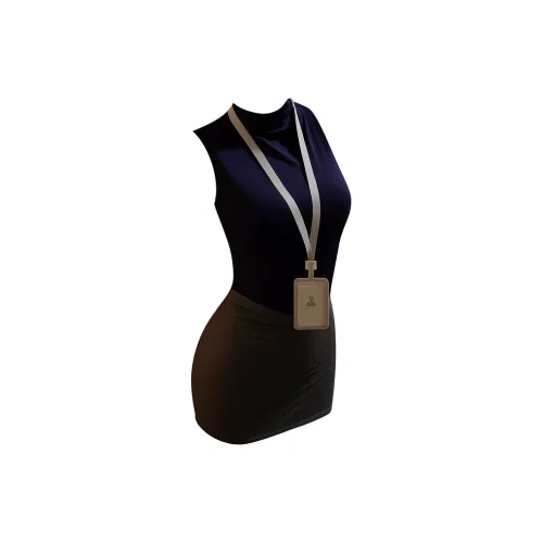 Ronecry Темно-серый стиль + Черные колготки Женские комплекты нижнего белья