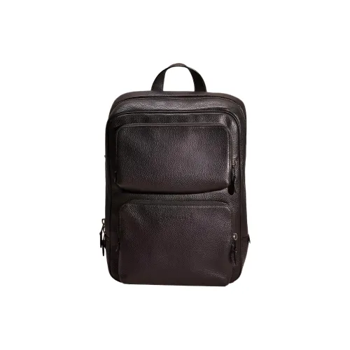 COACH Gotham Коровья кожа с текстилем большой рюкзак мужской черный