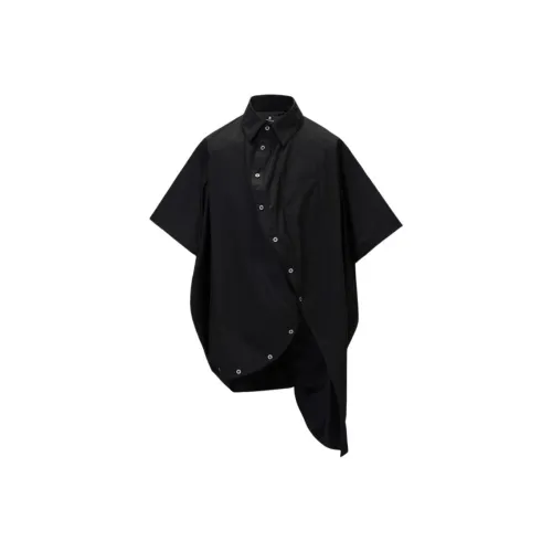 ANREALAGE Шар Half Рукав SHIRTPLAIN Рубашка Унисекс