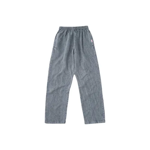 SSSTUFFF Серые Унисекс Вязаные Спортивные Штаны