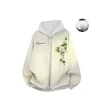 Светлый хаки утепленный + внутренний слой, свитшот серого цвета фотиния