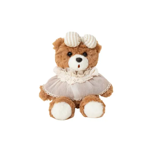 MIXIANG Милый Тедди Мех Куклы Плюшевая Кукла 15 см Длина Тела