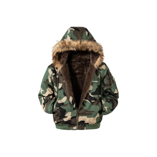 AULDEY Камуфляж Унисекс Пуховики