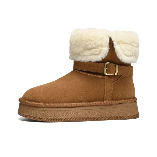 ZHR Теплый и Мягкий флис Короткий MID Ботинки для снега на голень Женские