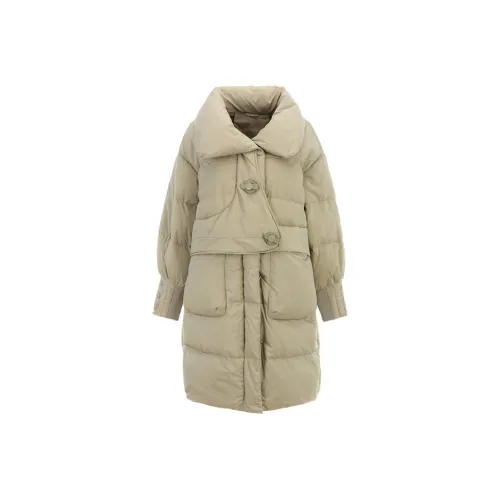 Mapping Серый хаки цвет женские пуховики