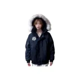 Темно-синий пуховый пиджак