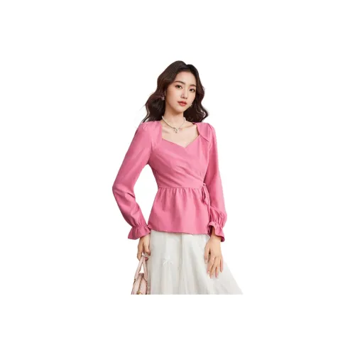 AIYIFU Розовые Женские Рубашки