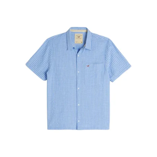 Hollister Мужские Синие Рубашки