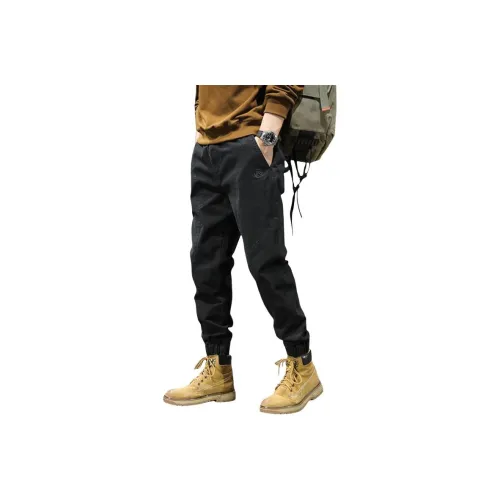 H 75 Черные Мужские Повседневные Штаны