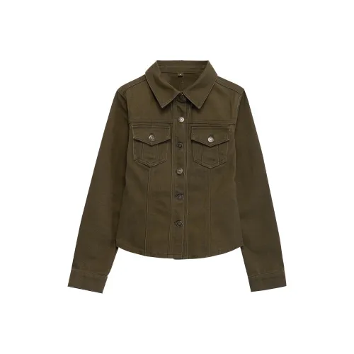 NVRFRGT Какао-кофейное пальто унисекс джинсовые куртки