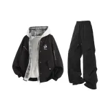 Чёрный + Чёрный Брюки