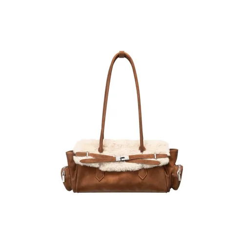 ACYNMIXX ПУ (полиуретан) Сумка через плечо Стандартная Женская Теплый Коричневый Бархат