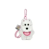 Розовые брелоки Drool + Белый Вест-хайленд