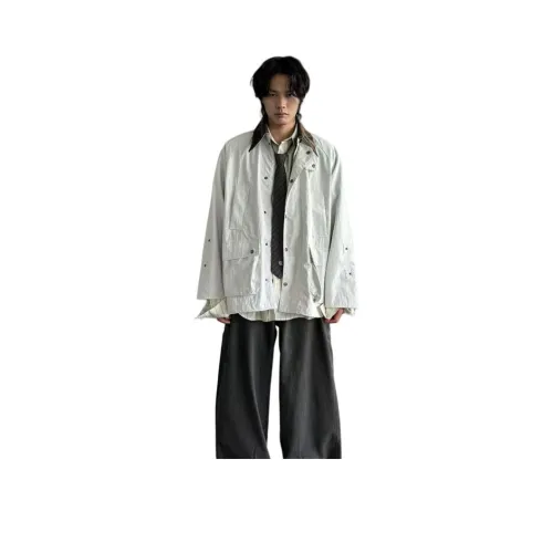 ONENINE34PM Белый Серый Унисекс Куртки