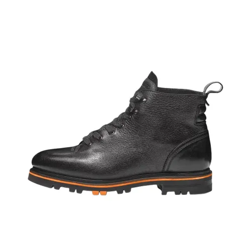 Santoni Ankle Длина (размер в длину) Martin Boot Мужской Черный