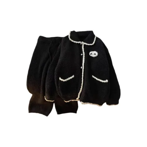 MUQINGQING Милый Черный Панда Комплекты одежды Женские Пижамные комплекты