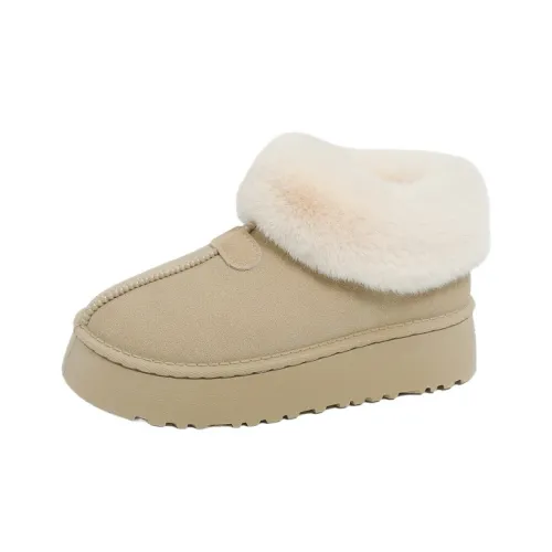 QINBU Термический Устойчивый к Износу Короткие Снежные Ботинки Женские