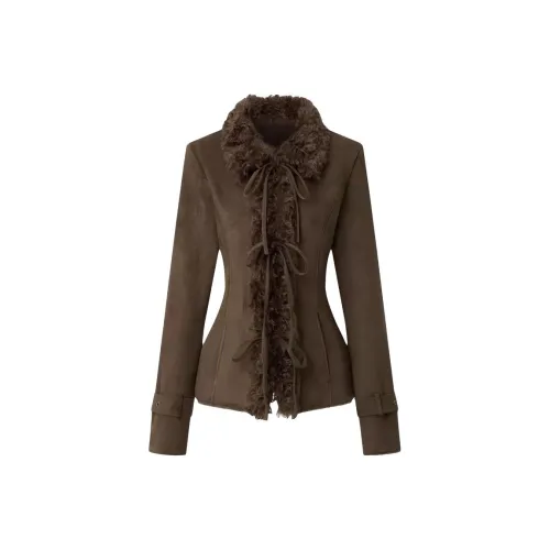 CHARM GLOW Бархат Feel Пальто Женское