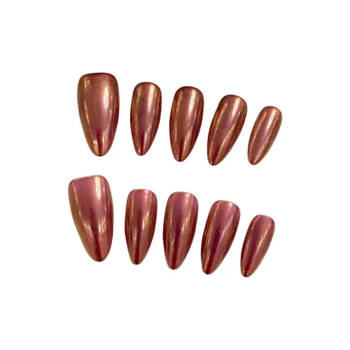 RUIJIN Лето Премиум Handcrafted False Nail Универсальный Осветляющий Magic Mirror Шампанский Лак для ногтей Almond